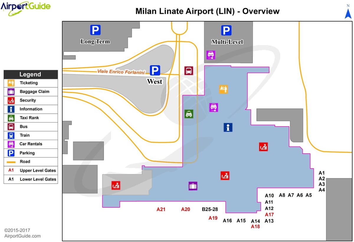милан linate мапа