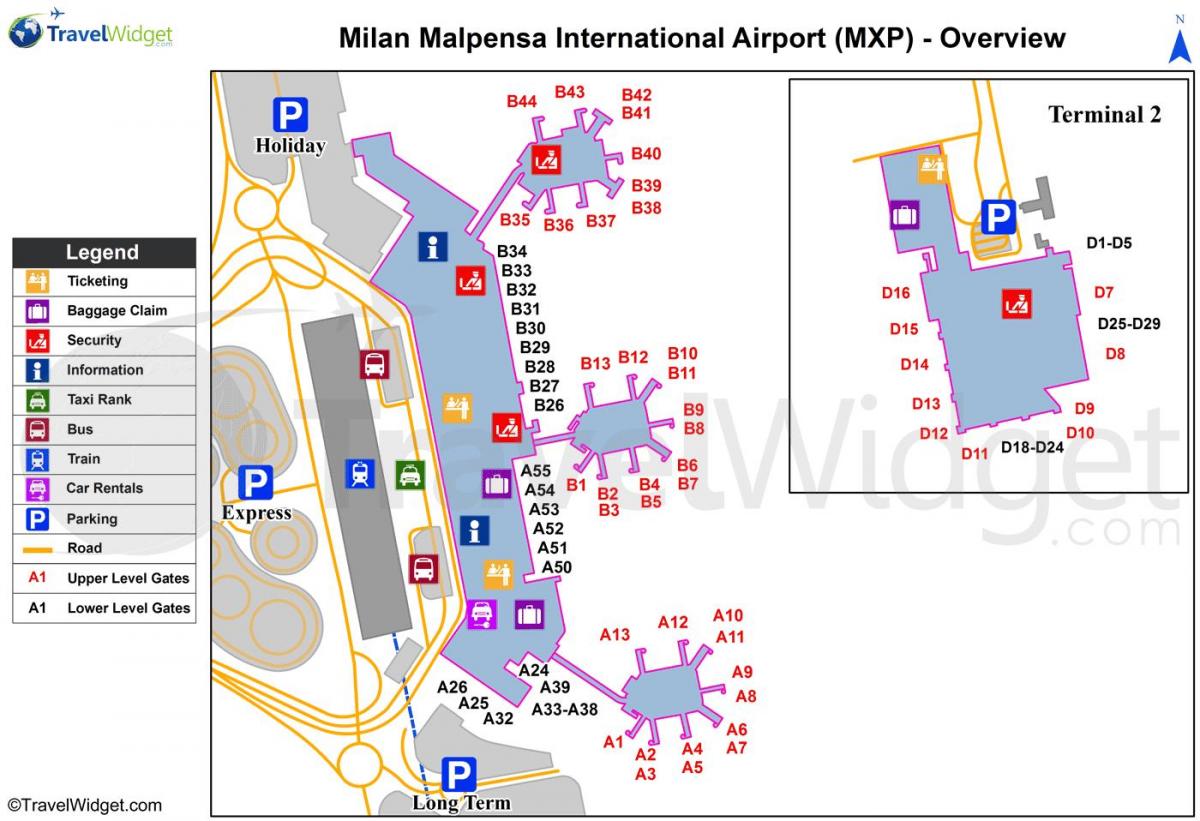 карта на милан аеродроми и железничките станици