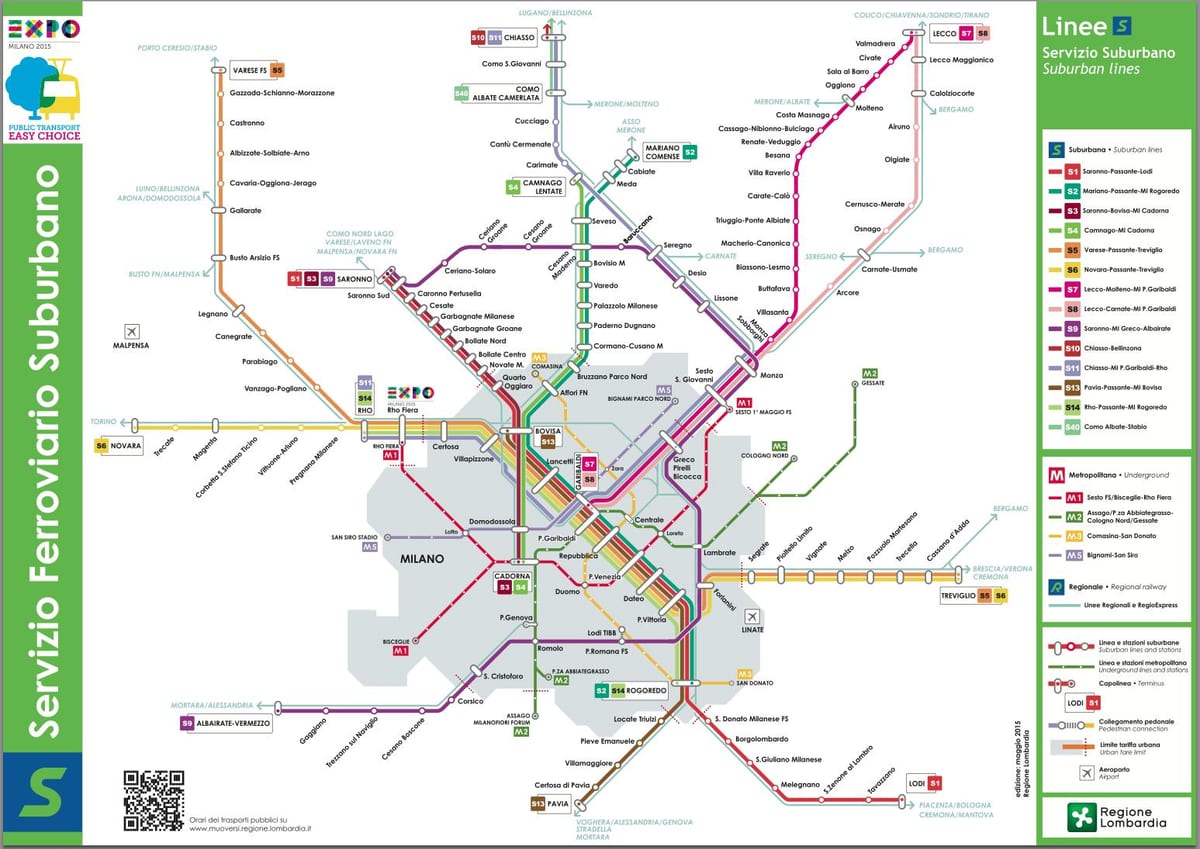 карта на trenord