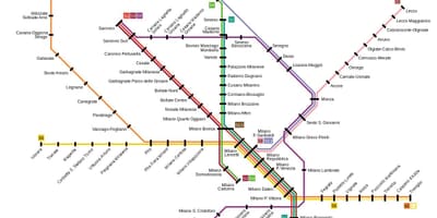 Milano воз мапа