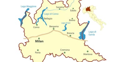 Карта на милан lombardy