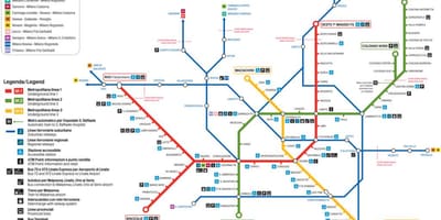Карта на lampugnano автобуска станица милано