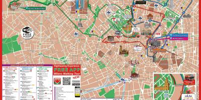 Милан хоп на хоп исклучите маршрутата на мапата