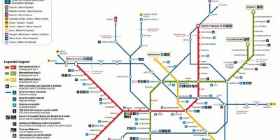 Милан транспорт мапа